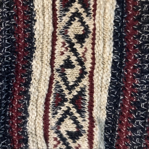 Vintage Saddlebred Geo Striped Cotton Knit Sweater - Picture 7 of 8